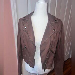 Mauve Biker Jacket